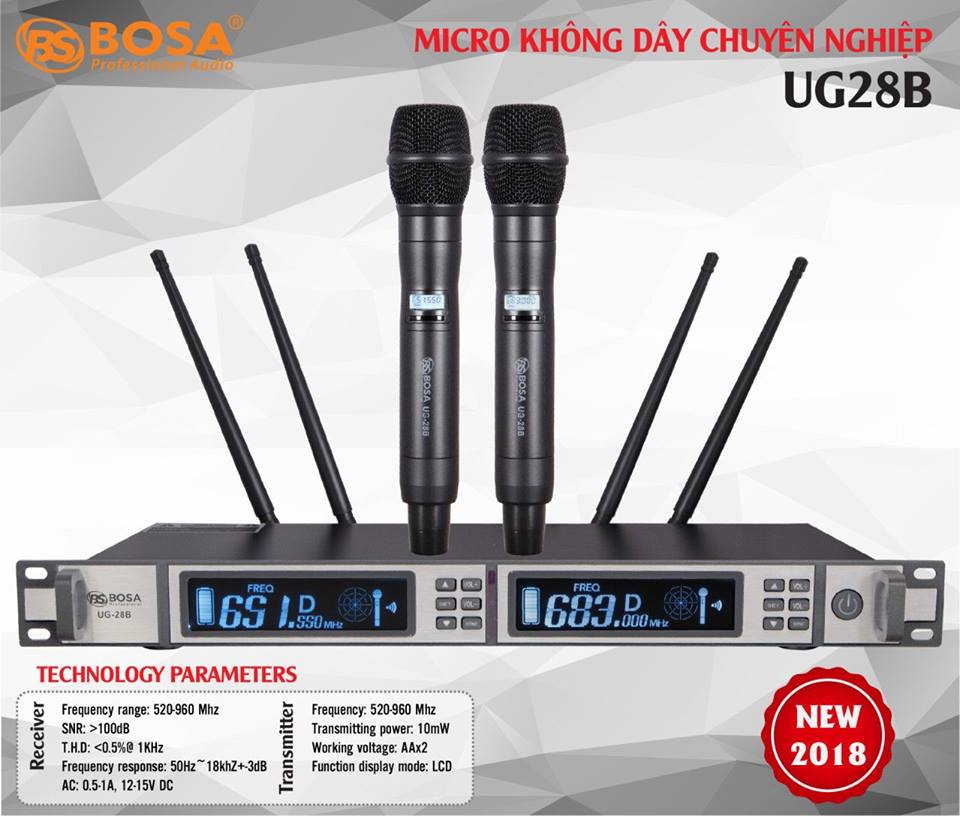 Micro Karaoke 4 Sóng Bosa UG28B